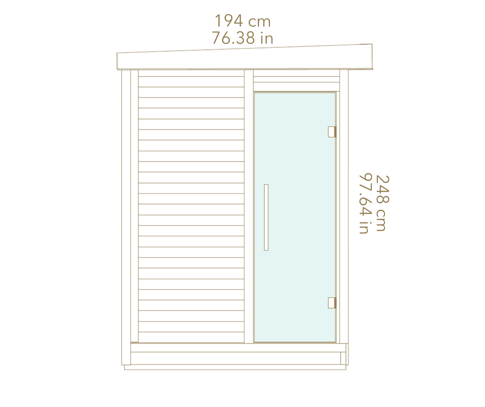 Auroom Kaia L Outdoor Sauna