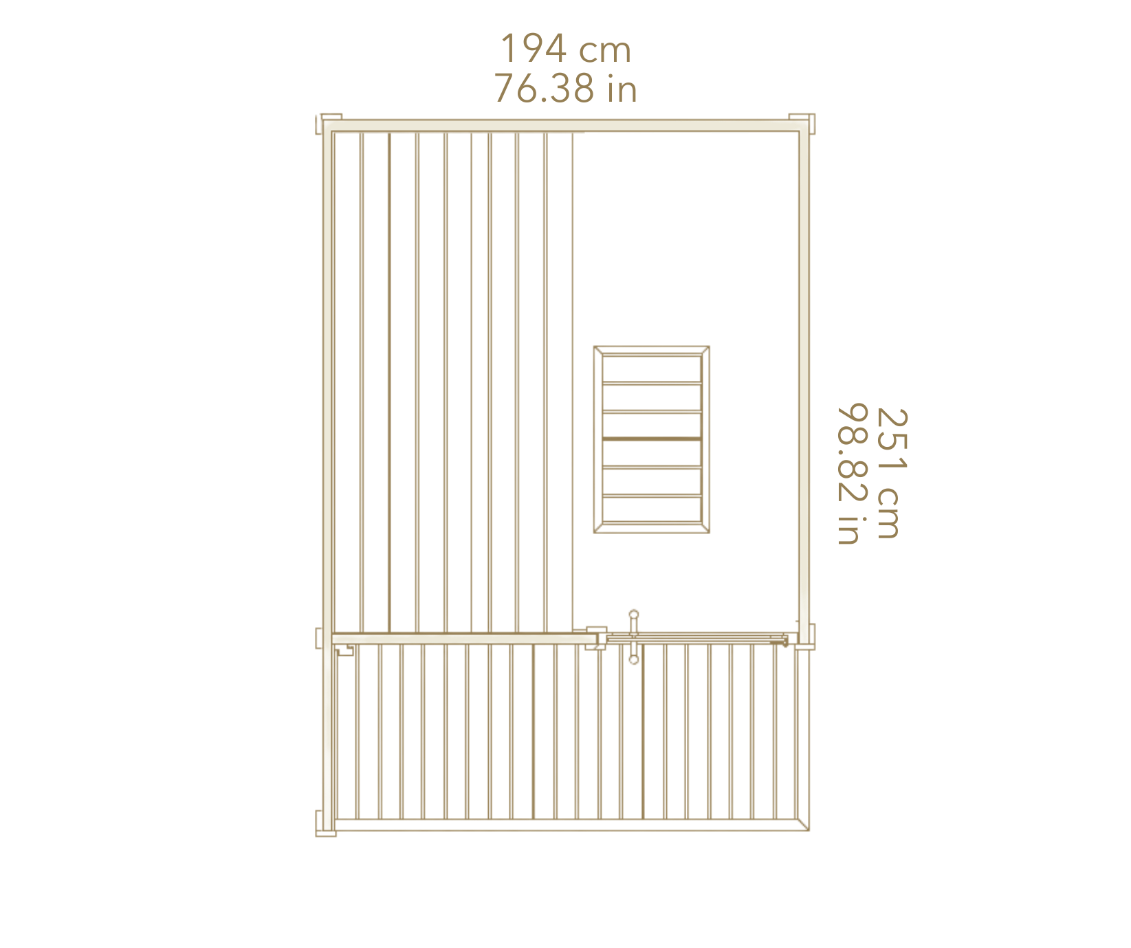 Auroom Kaia L Outdoor Sauna