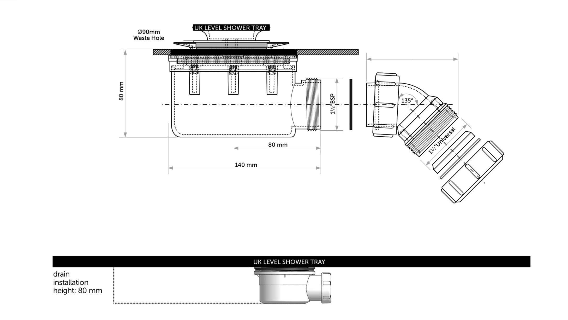 Hidden Shower Tray (In Stock)