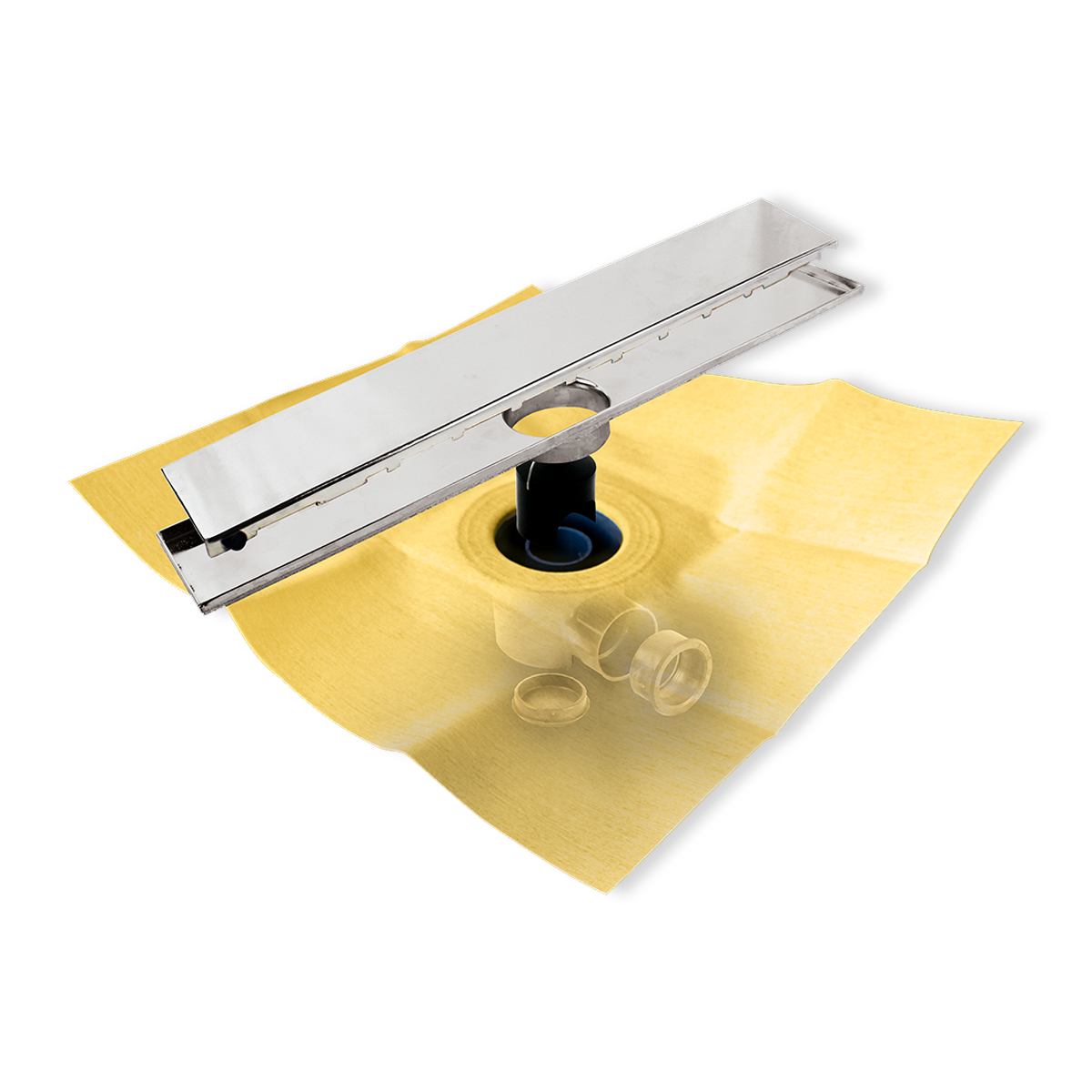 dry50 linear premier stainless steel shower channel floor drain shower revestech uniproof shop Ireland