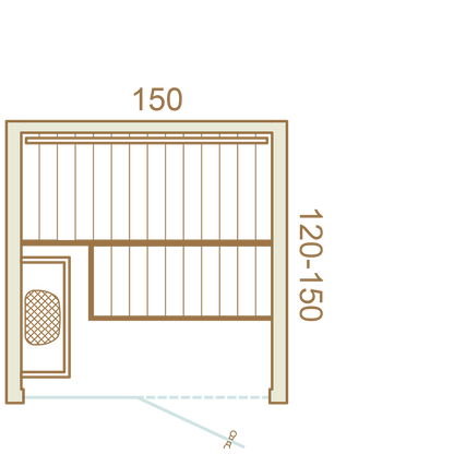 Auroom Cala Glass Sauna
