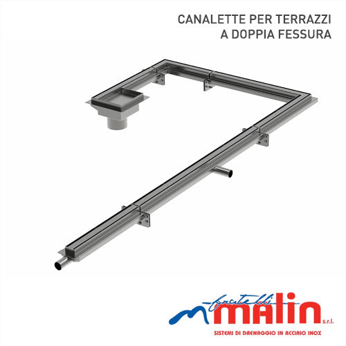Fratelli Malin Double Slot Drain