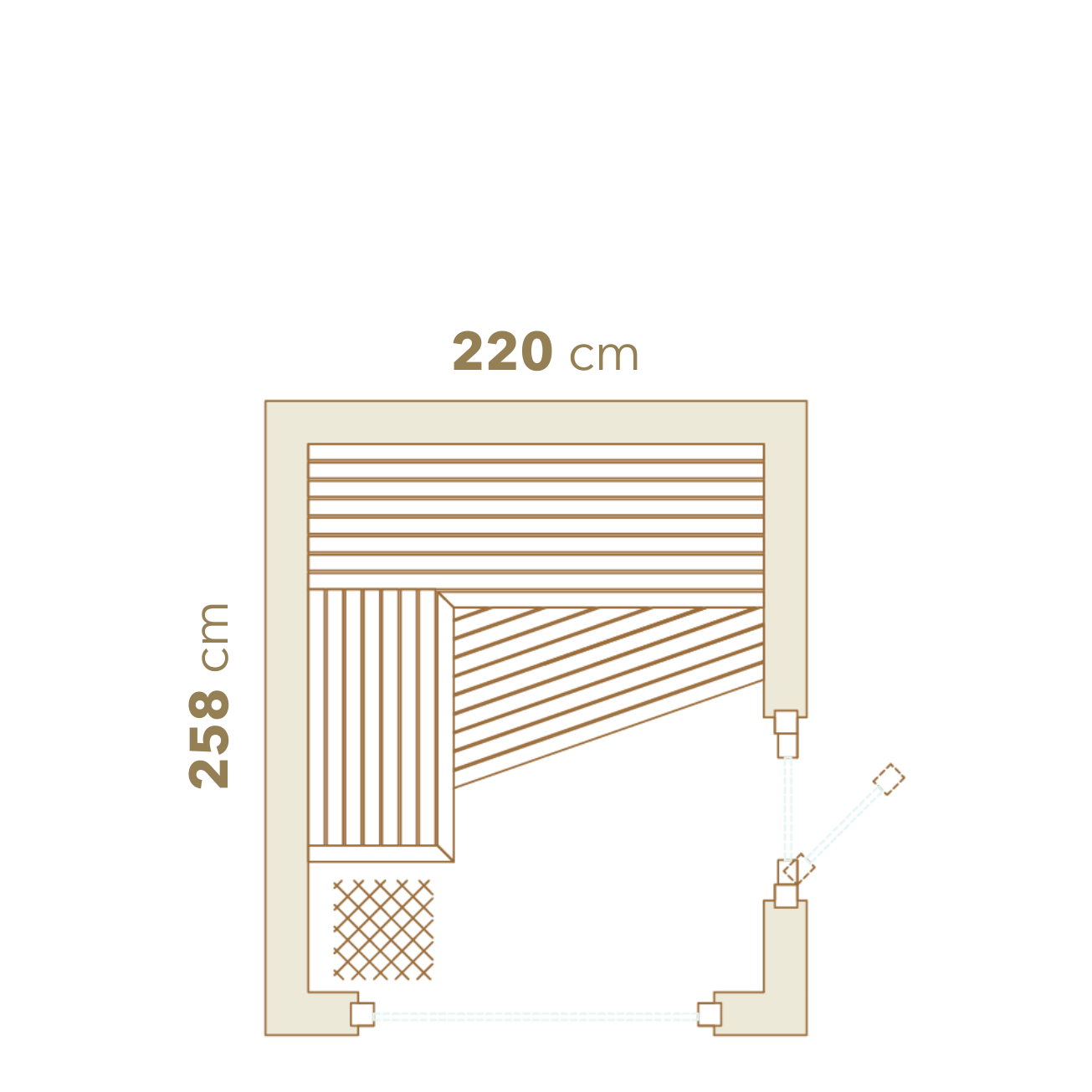 Auroom Terra Small Outdoor Sauna