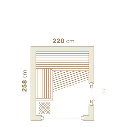 Auroom Terra Small Outdoor Sauna