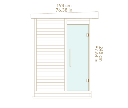 Auroom Kaia L Outdoor Sauna
