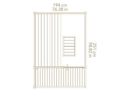 Auroom Kaia L Outdoor Sauna