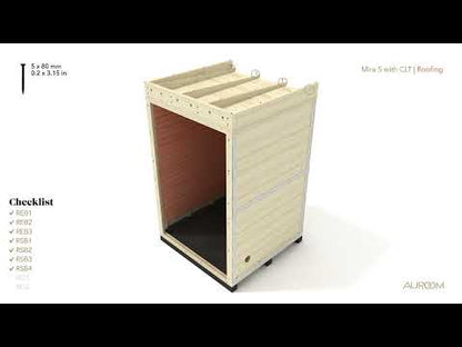 Auroom Mira S Outdoor Sauna – CLT Construction