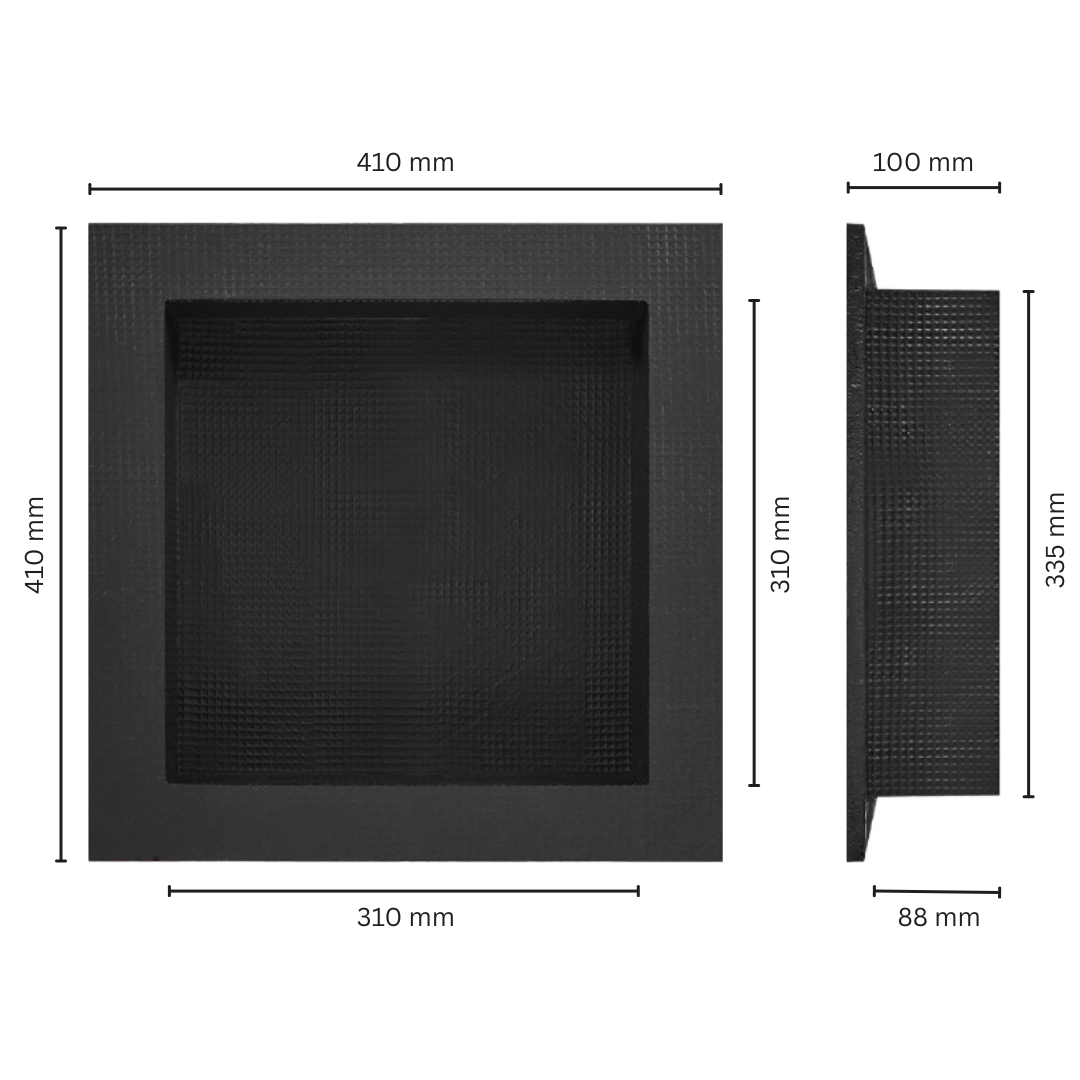 Uniproof® Tileable Shower Niche Square