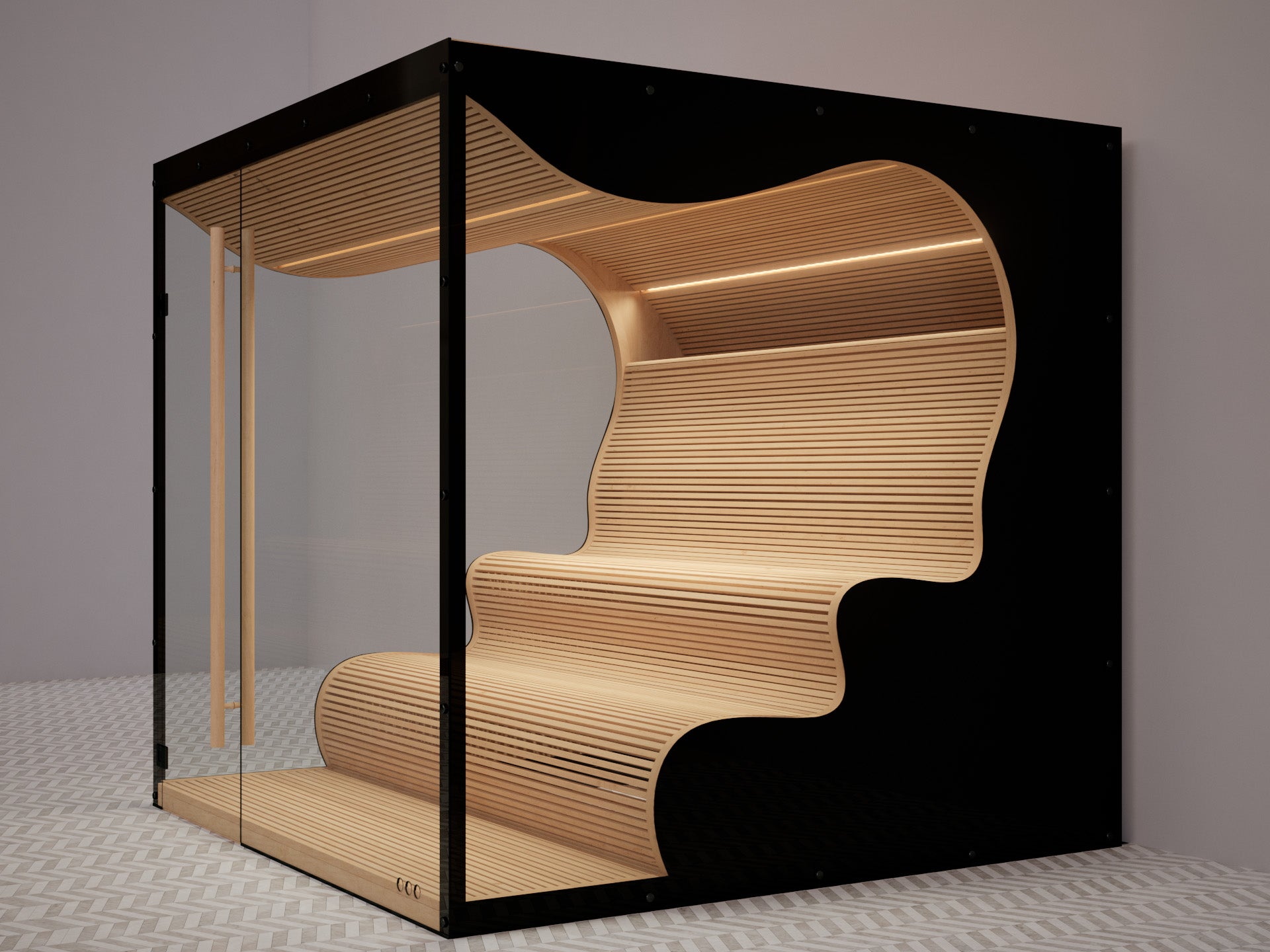 Auroom Quu Wave Outdoor Sauna