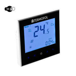 Smart Underfloor Heating Thermostat Black