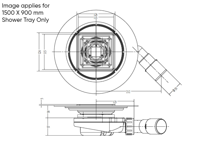 Uniproof® Shower Tray Former with Drain