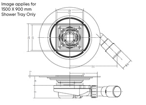 Uniproof® Shower Tray Former with Drain