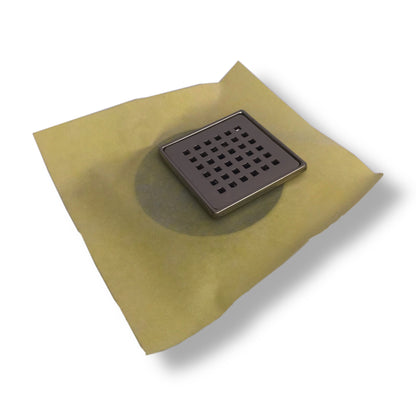 Shower Floor Drain + Waterproofing Membrane