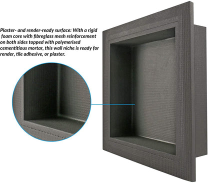 Uniproof® Tileable Shower Niche Square